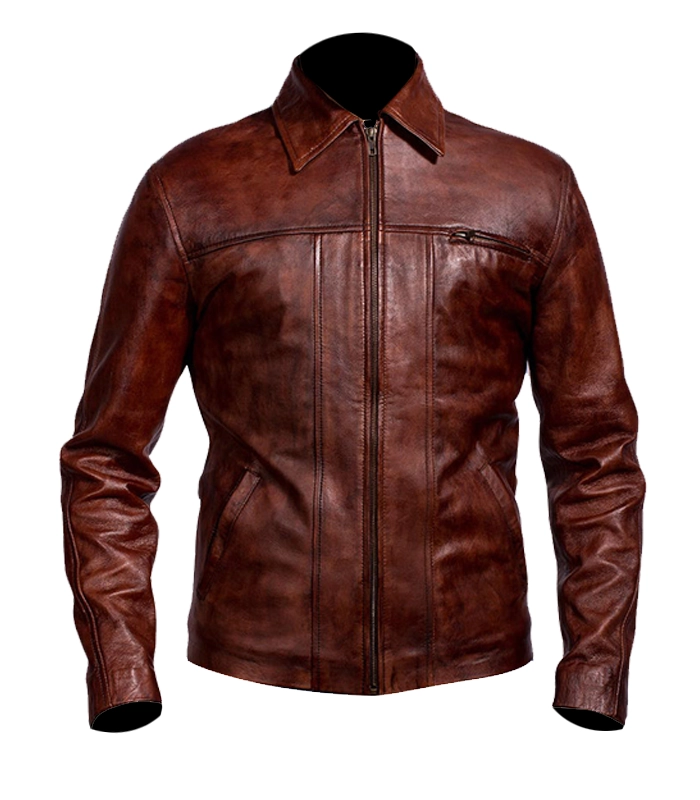 Abstract-Maroon-front-Leather-Jacket