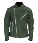 Armand-Green-Suede-Biker-Jacket-Front