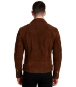 Armand Mocha Suede Biker Jacket