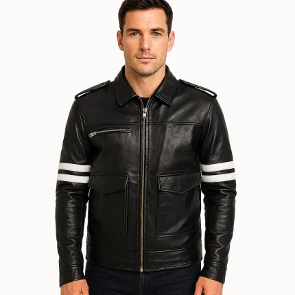 Black Leather Jacket Dragonhide