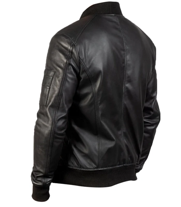 Bomia-Ma-1-Black-Leather-Bomber-Jacket-back