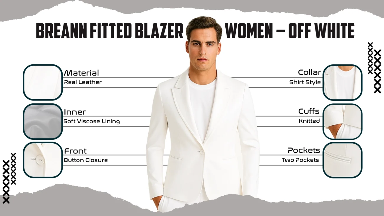 Breann Fitted Blazer Women – Off White