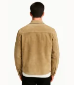 Button-Up Suede Shirt Jacket