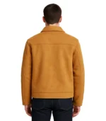 Faux Shearling-Lined Faux Suede Jacket