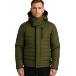 Green Hooded Puffer Jacket