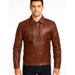 Inferno Brown Leather Jacket