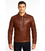 Inferno Brown Leather Jacket