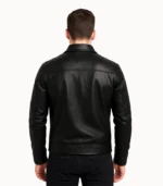Ionic Black Leather Jacket for Men