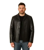 Legacy Mens Black Leather Jacket – Zellberry