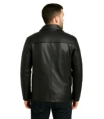 Mens Cowhide Leather Car Coat