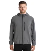 Mens Light Grey Polyester Jacket