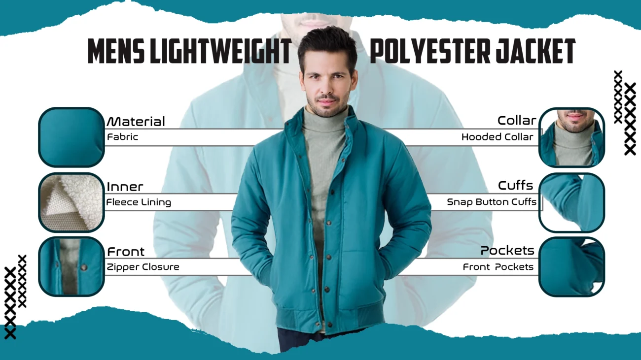 Mens Lightweight Polyester Jacket