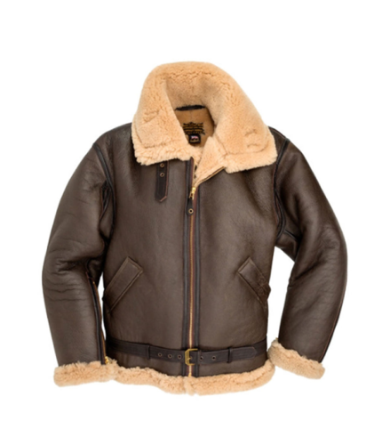RAF-Sheepskin-Bomber-Jacket-Front-Side