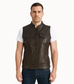 Rayne Moto Black Leather Vest