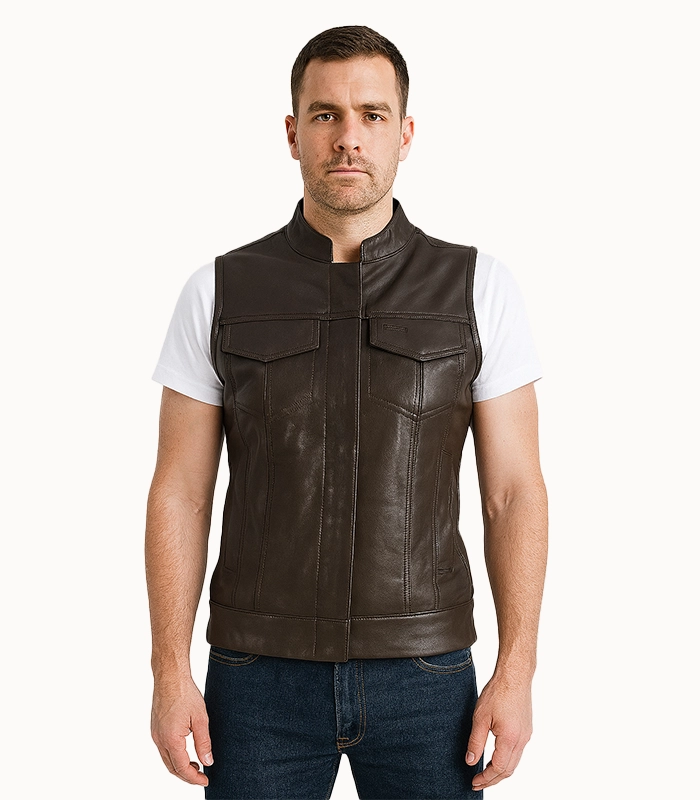 Rayne Moto Black Leather Vest Rayne Moto Black Leather Vest