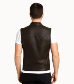 Rayne Moto Brown Leather Vest