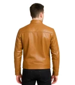 Voltex Tan Leather Biker Jacket