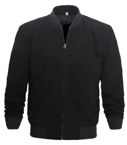 Adamsville-Mens-Black-Suede-Bomber-Jacket-f.