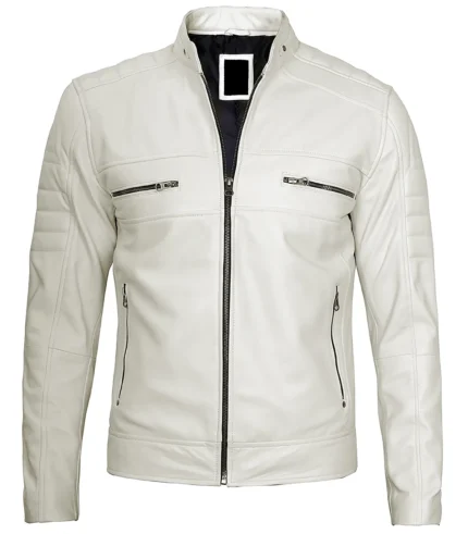 Austin-Men-Cafe-Racer-Off-White-Real-Leather-Jacket-f