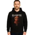 Clandestine Masked Custom Hoodie – Black Stealth Street Style Pullover