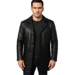 Classmith Black Leather Coat