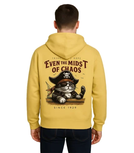 Even the Midst of Chaos Yellow Custom Hoodie