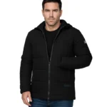 Herman Men's Black 34 Length Down Puffer Jacket – Winter Insulated Coat