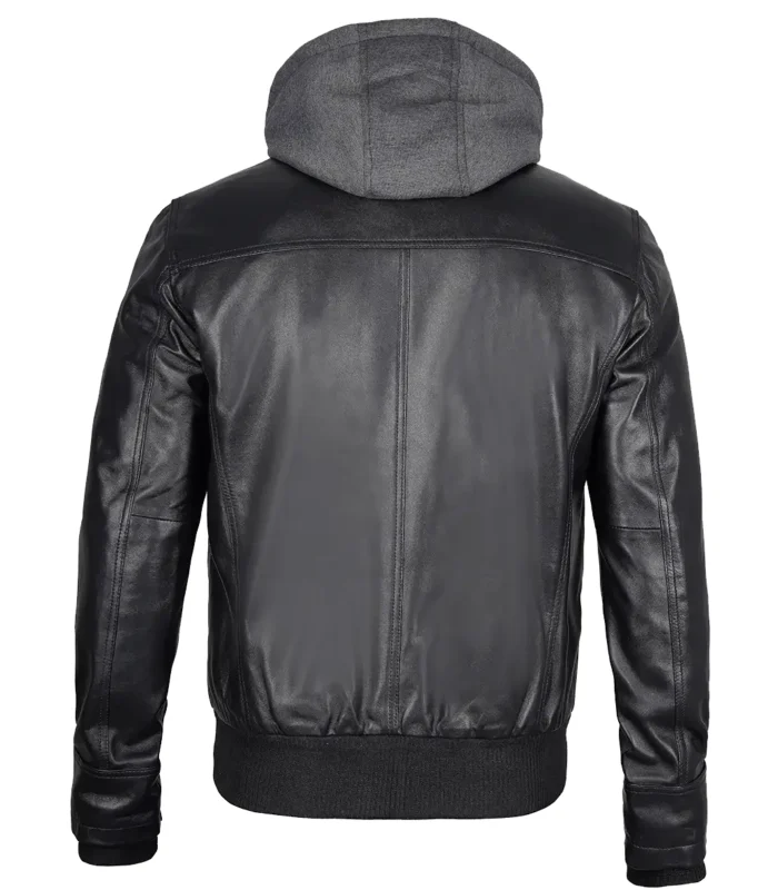 Mens-Black-Leather-Bomber-Jacket-with-Removable-Hood-b