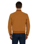 Men’s Bomber Light Brown Suede Jacket