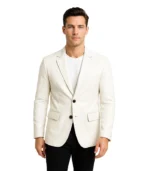 Men’s Off White Blazer Real Leather Jacket