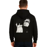 Naruto and Sasuke Anime Graphic Black Custom Hoodie