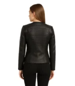 Nexi Quilted Black Leather Jacket b