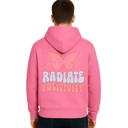Pink Butterfly Graphic Pullover