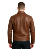 Reeves Men’s Harrington Brown Real Leather Jacket
