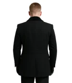 Shelby Men’s 1920’s Gangster Classic Black Coat