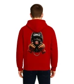 Smile Street Style Custom Hoodie – Bold Graphic Red Pullover