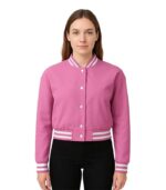 Adele-Womens-Pink-Leather-Varsit-video