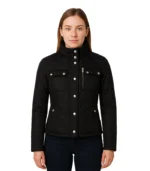Delphia Black Quilted Jacket for Women - Lightweight Jacket