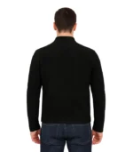 Men's Classic Black Suede Biker Style Jacket