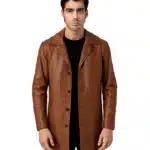 Classmith Brown Mens Leather Coat