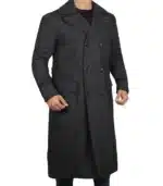 Mens Long Wool Detective Coat