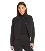 Nala Womens Denim Black Jacket