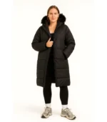 Women's Puffer Plus Size Faux Fur Coat
