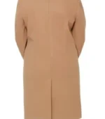 Aline Womens Regular Fit Beige Wool Coat
