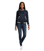 College-style varsity jacket