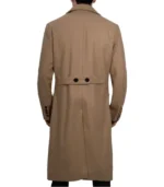 Fredrick Men’s Double Breasted Beige Wool Coat Men
