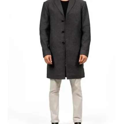 Gary Grey Wool Coat Men