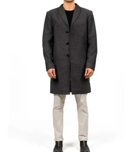 Gary Grey Wool Coat Men