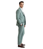 Jade Two Piece Sage Green Suits Mens