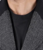 Joel Men’s Charcoal Grey Long Wool Coat